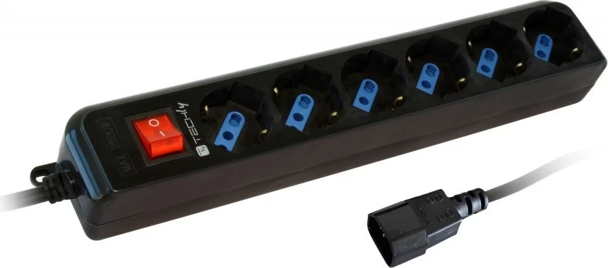 Kabllo vazhduese Techly Power Strip, 1.5m, e zezë