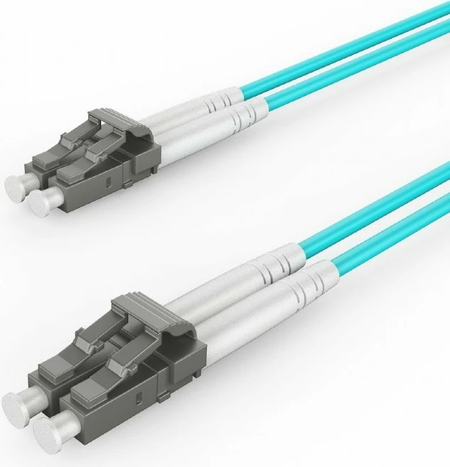 Kabllo optike multimode Gembird CFO-MDOM4-LC/LC-3M, OM4 50/125, LC/LC, 3m, turquoise