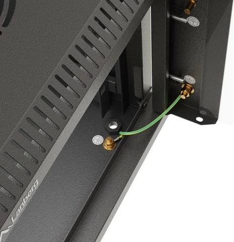 Kasë RACK Lanberg 10" 6U 300x300, e zezë, dyer xhami