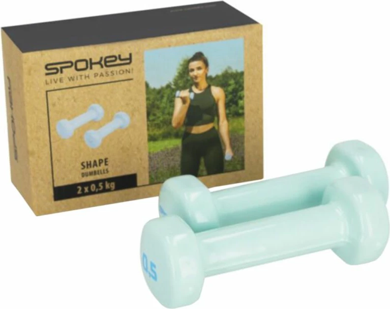 Pesha vinili Spokey Shape për stërvitje, të gjelbërta