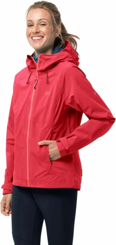 Jakne Jack Wolfskin femra, e kuqe