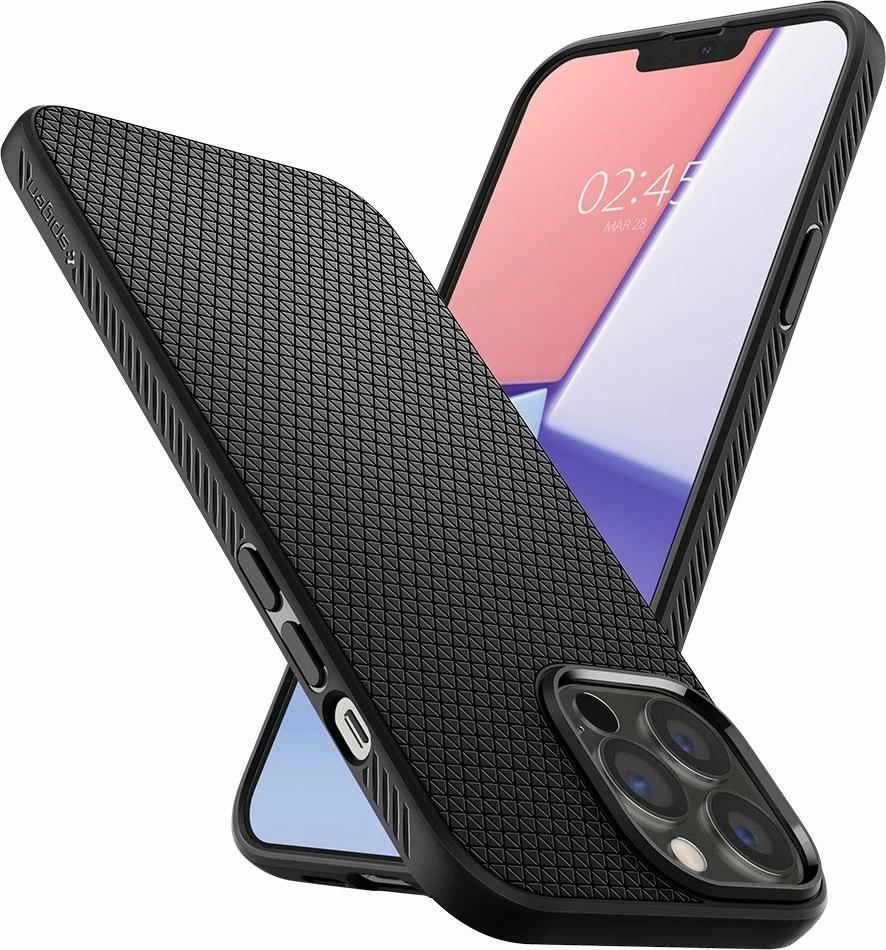 Mbështjellës Spigen Liquid Air për iPhone 13 Pro, Matte Black