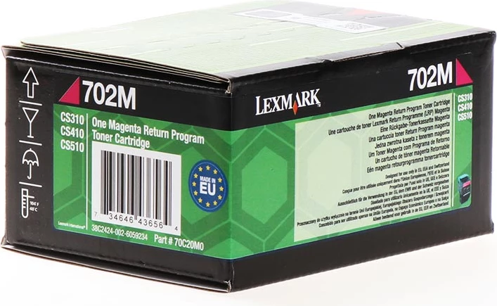 Toner, Lexmark 702M 70C20M0, rendiment 1000 faqe, Magenta