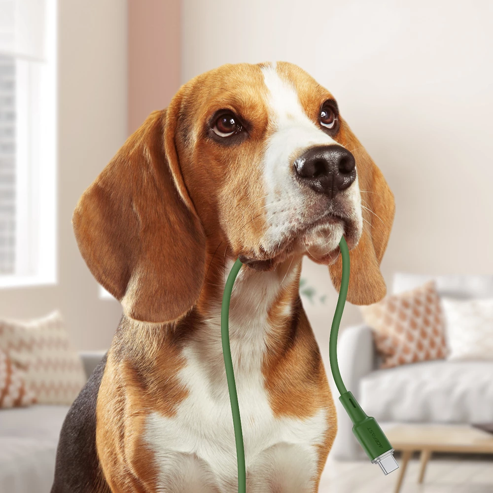 Kabllo Acefast C2-03, USB-C në USB-C, 1.2m, 60W, e gjelbër