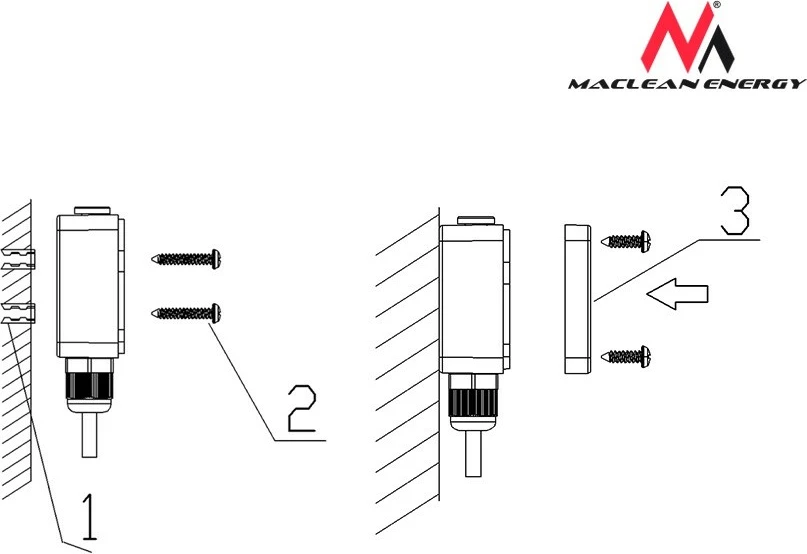Sensor zmbrapsje dritës Maclean MCE35, 2300W, i bardhë, për jashtë