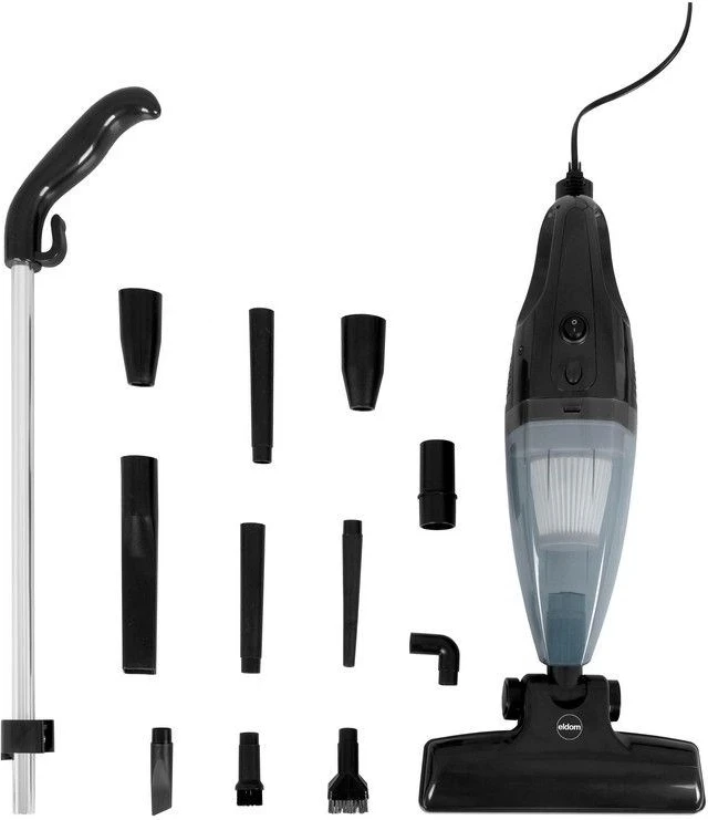 Fshesë elektrike ELDOM OC600, 2in1 TWINN, pa kabllo, pa qese, HEPA, e zezë