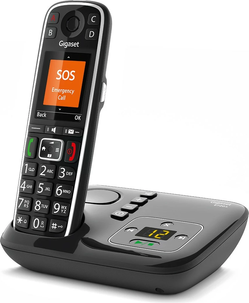 Telefon fiks pa tela Gigaset E720A, 200 kontakte, Bluetooth, sekretari, i zi