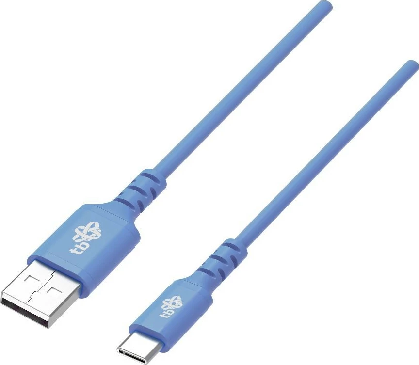 Kabllo USB në USB-C TB, 1m, silikon, kaltër