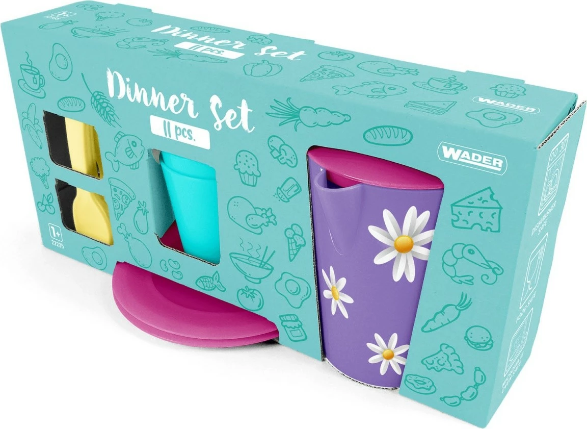 Set enësh loje i vogël, Wader 22236, 11 pjesë, shumëngjyrësh