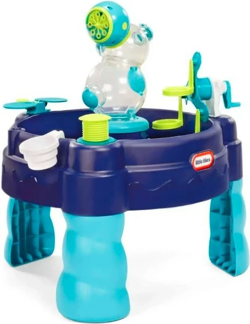 Tavolinë uji Little Tikes Water Table Bubble 3-in-1, plastike, Blu/Jeshile
