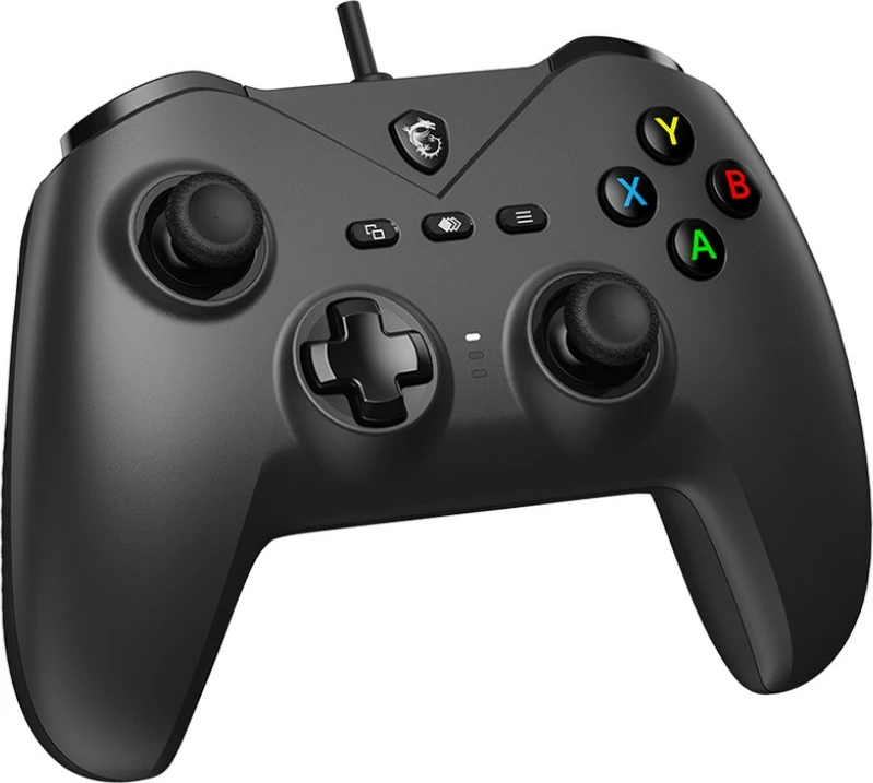 Gamepad MSI Force GC200 me kabllo USB 2 m, për PC/Android, me vibrim, i zi