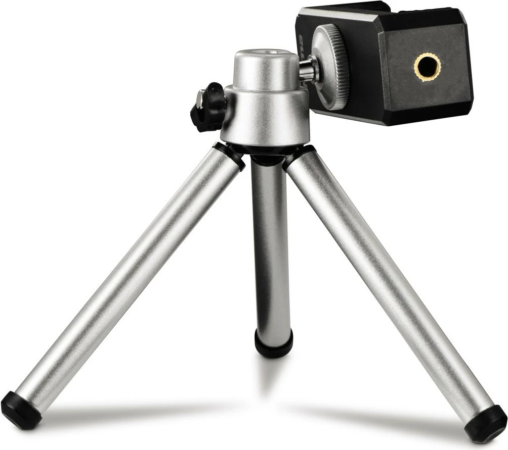 Tripod mini 2-në-1 Hama Fancy 4666 për smartphone dhe kamera, argjend