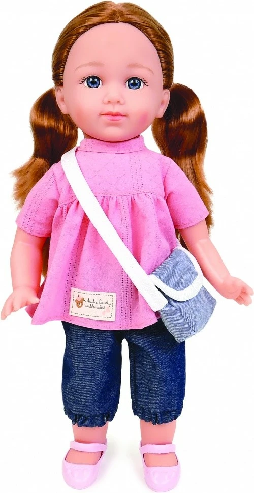 Kukull funksionale, Natalia (Artyk), 185656, 36 cm, me zë dhe këngë, me tunikë, rozë