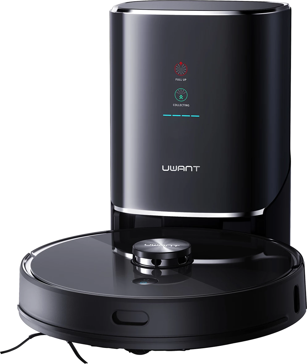 Robot pastrues UWANT U100 me mop, stacion mbushje/pastrimi, i zi