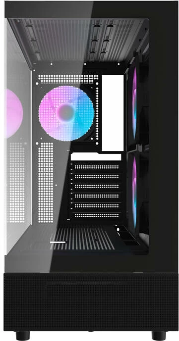 Kasë Darkflash DPX90, Midi Tower, xham i temperuar, e zezë