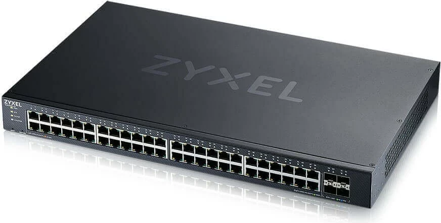 Switch i menaxhueshëm ZyXEL XGS1935-52, 48 porta Gigabit Ethernet, 4 SFP+, i zi