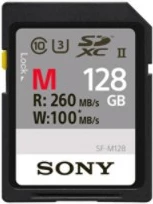 Kartelë memorie SONY SDXC 128GB, Class 10, UHS-II, e zezë