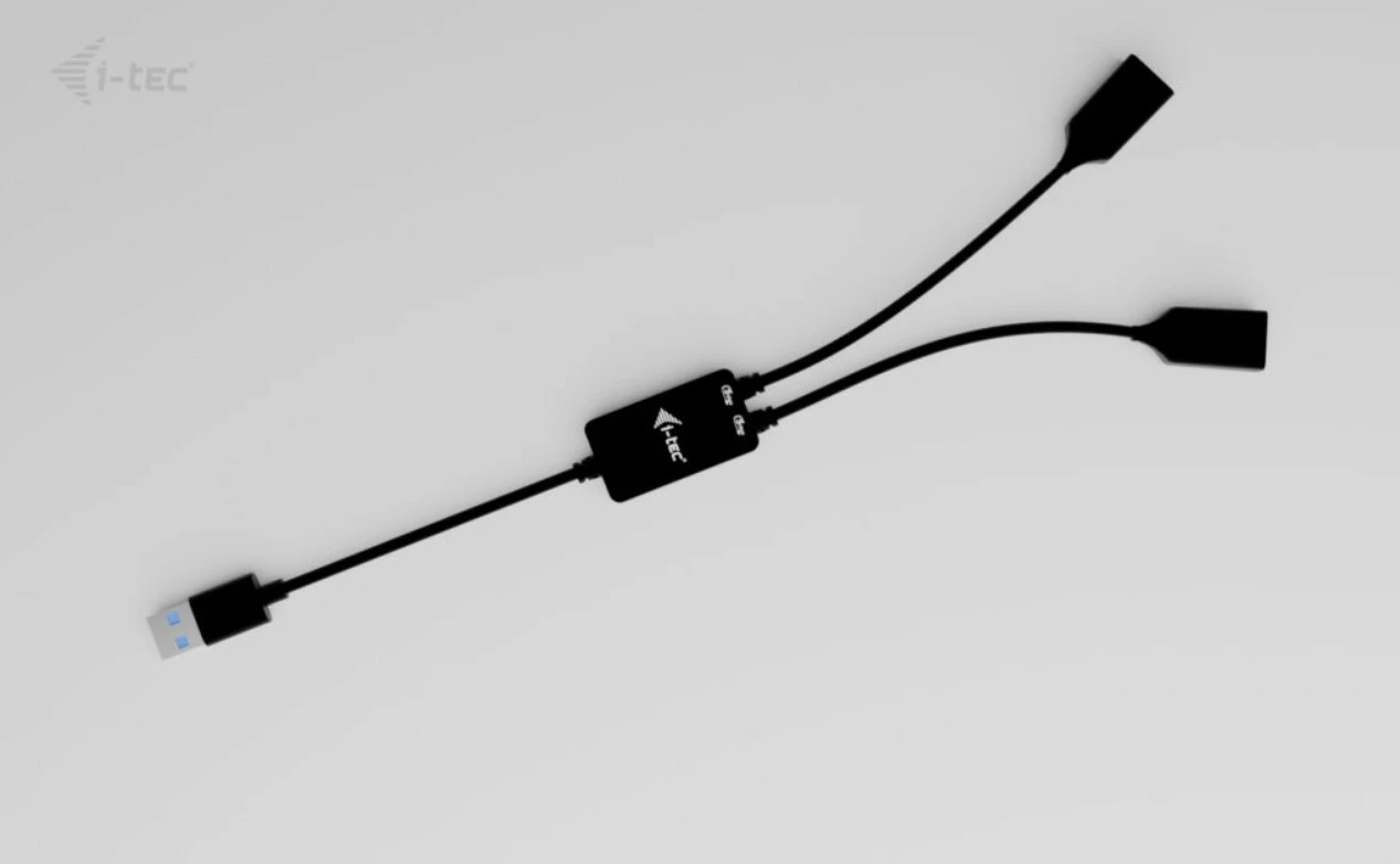 HUB USB-A i-tec U3CBLHUB2A, 2 porta, i zi