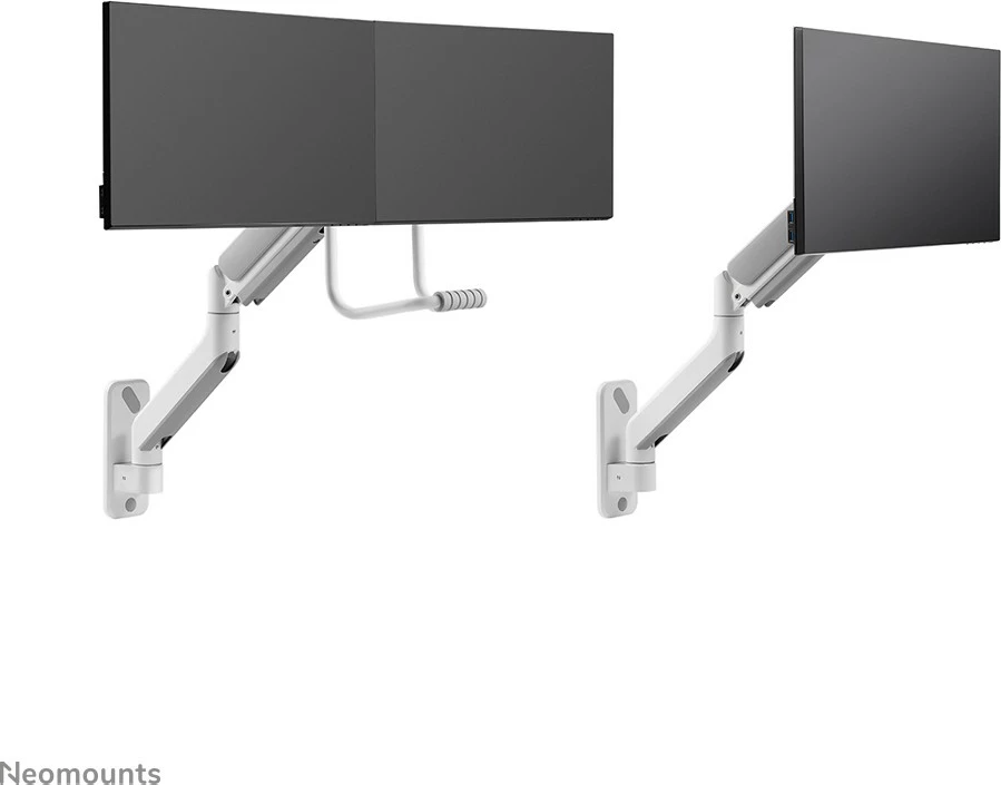 Adapter muri për krah monitori Neomounts AWL75-450WH, alumin, i bardhë