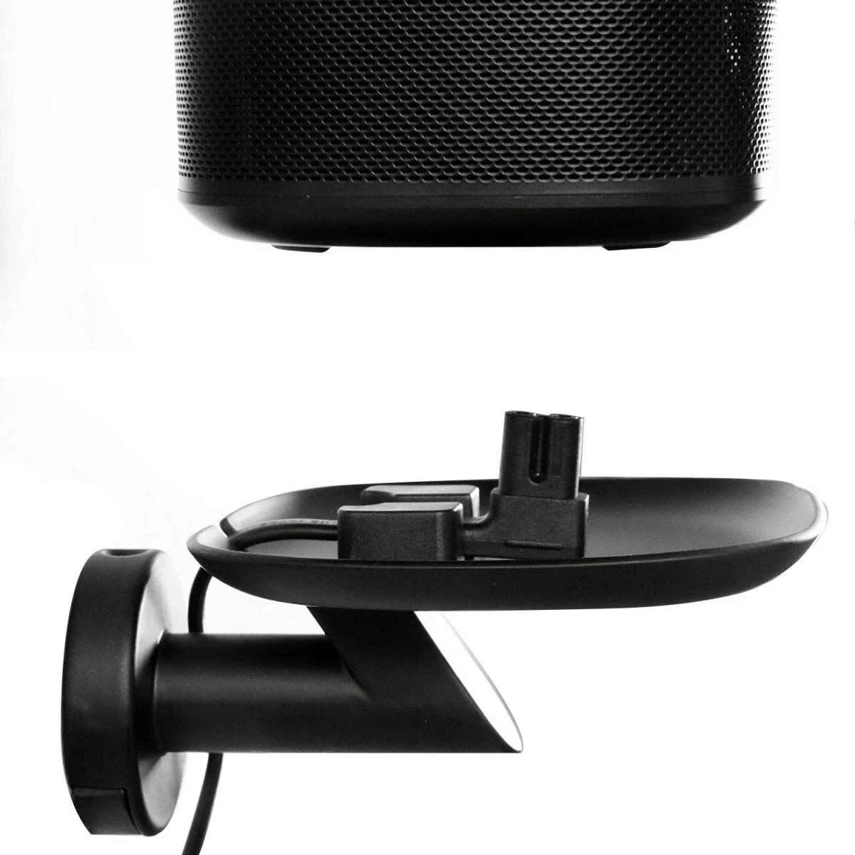 Mbajtëse muri për altoparlantë Maclean MC-840, për Sonos One/One SL/Play:1, Metal, E zezë