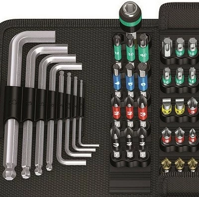 Set veglash Wera KK 100, 52 copë, kuti tekstili