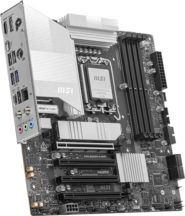Pllakë amë MSI PRO B860M-A WIFI, Intel B860, micro ATX, E zezë