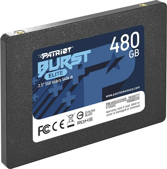 SSD Patriot Burst Elite 480GB, 2.5", SATA III, i zi