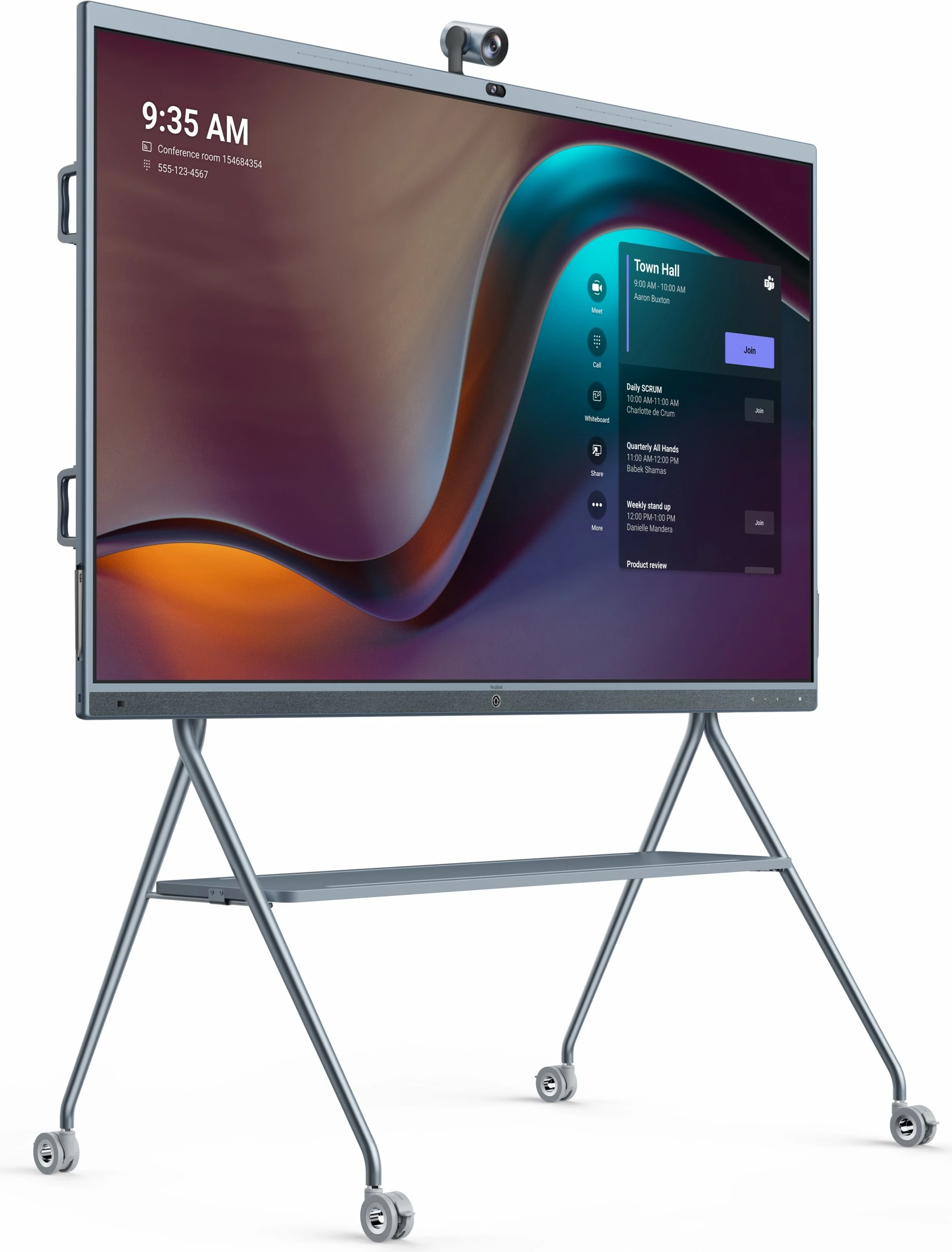 Pllakë digjitale Yealink MeetingBoard 86"/MB86-A001, 4K, LED, Wi-Fi