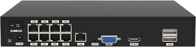 Set kamerash sigurie Foscam FNA108E-B4-2T, 4 kamera, 8MP, recorder, IP66, e zezë