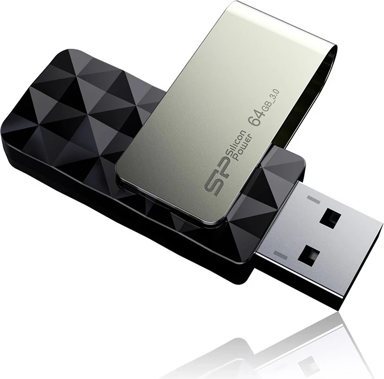 USB flash drive Silicon Power, 64 GB USB Type-A 3.0, e zezë