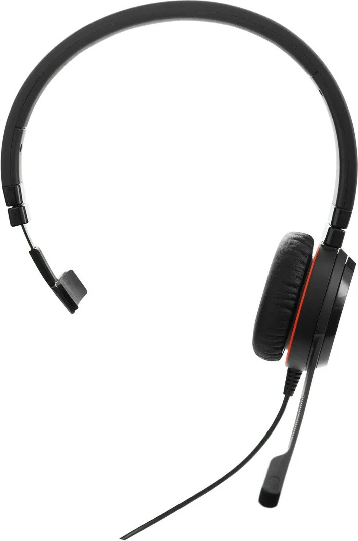 Kufje me mikrofon mono, Jabra Evolve2 30 II MS, USB-A/USB-C, on-ear, 2.15 m kabllo, Black/Red