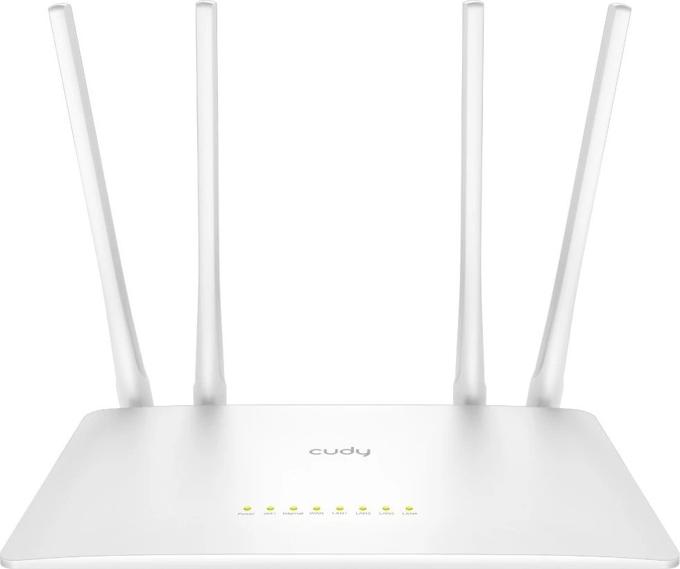 Router Cudy WR1200, Wi-Fi 5, Dual-band, 4 porta LAN, Bardhë