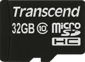 Kartelë memorie Transcend microSDHC 32GB, Class 10, me adapter, e zezë