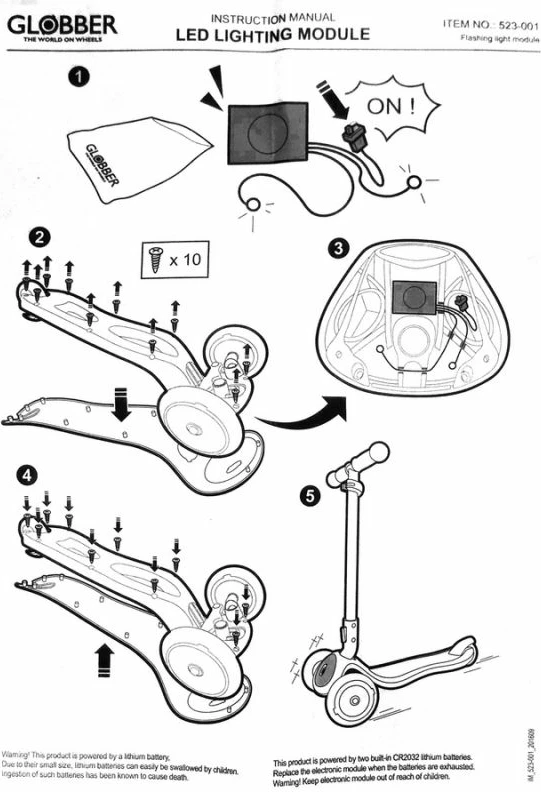 Modul zëvendësues për skuter Globber ELITE, Yakimasport