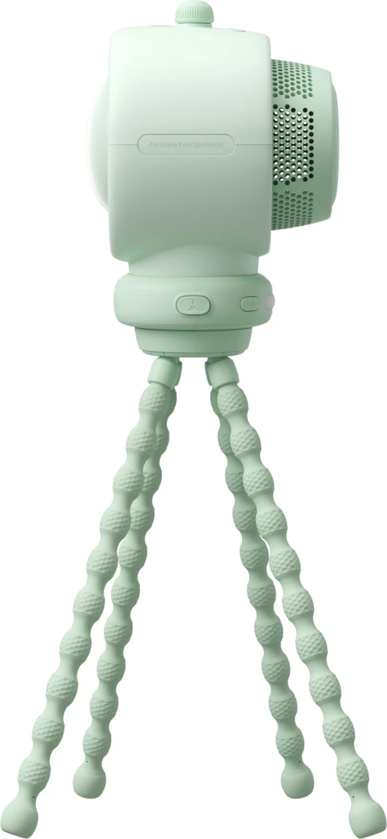 Ventilator portativ Jisulife Life2S me këmbë fleksibile, 5000mAh, filter ajri, USB-C, Jeshil