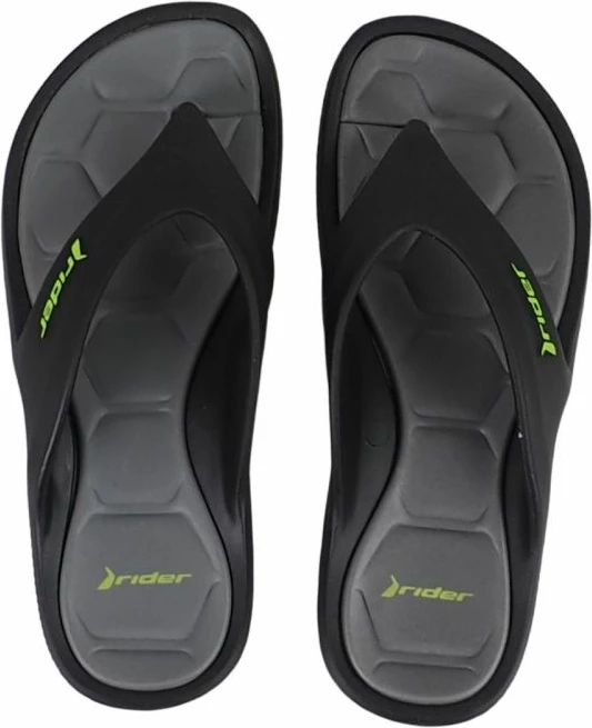 Flip-flop për meshkuj Rider, zi-gri