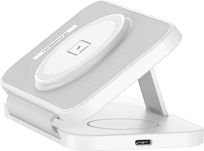 Karikues wireless 3-në-1 Choetech T616-F, i bardhë