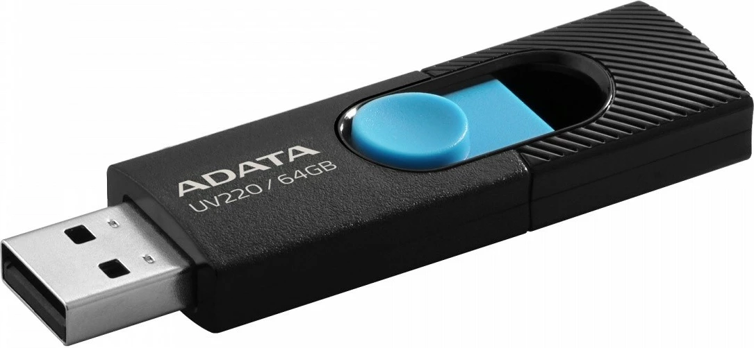 Pendrive Adata UV220, 64GB, USB 2.0, zi-blu
