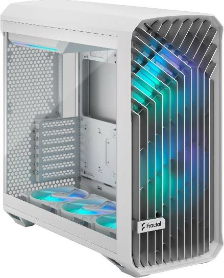 Kasë Fractal Design Torrent White RGB TG Clear Tint, Midi Tower, Tempered Glass, e bardhë