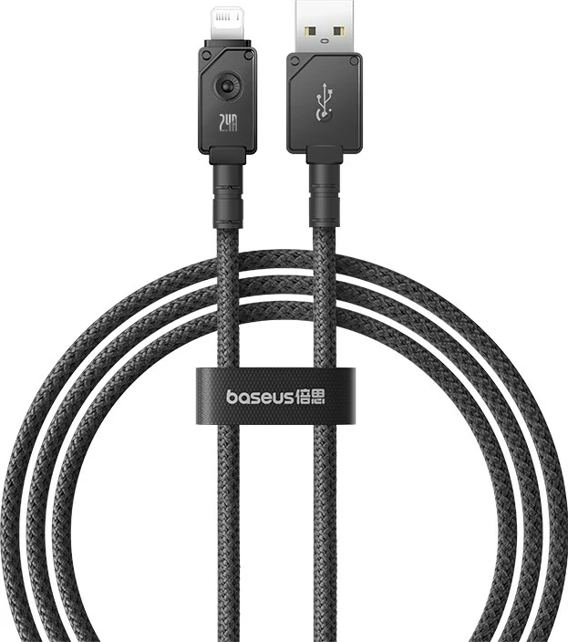 Kabllo Baseus Unbreakable USB A në iP, 1 m, 5V-2.4A, E zezë