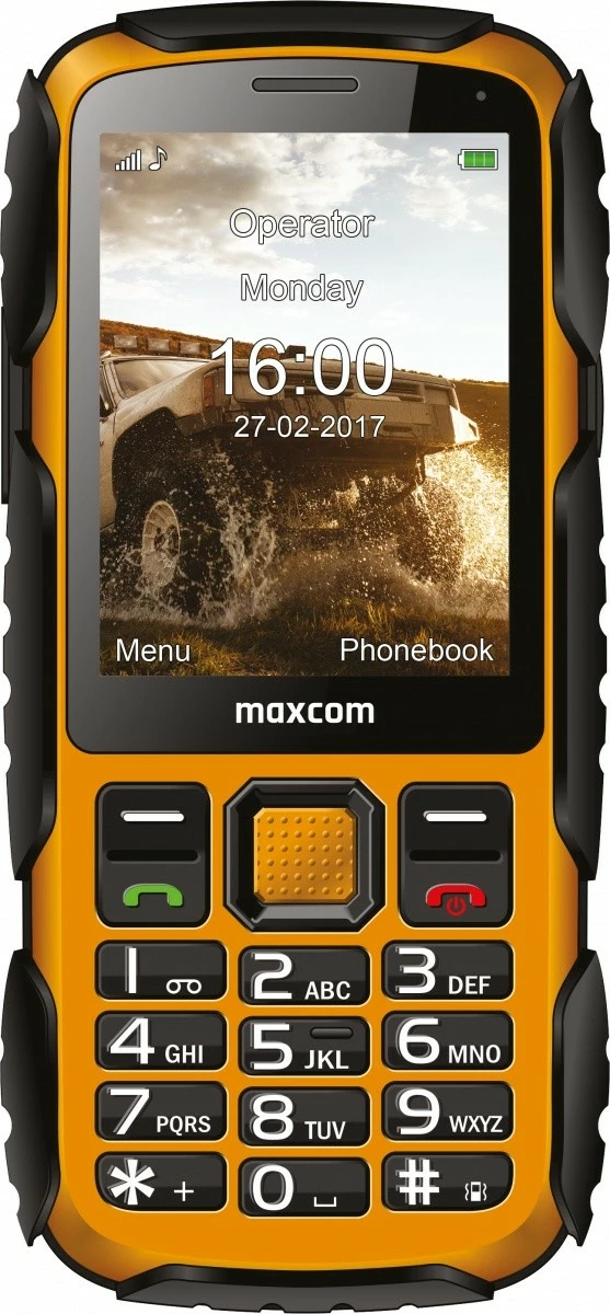 Celular Maxcom Strong MM920l, 8 MB, 2.8", 2 Mpx, i verdhë