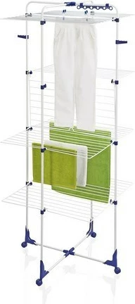 Tharëse rrobash Leifheit Pegasus Classic Tower 450, 1760 mm, Bardhë/Blu