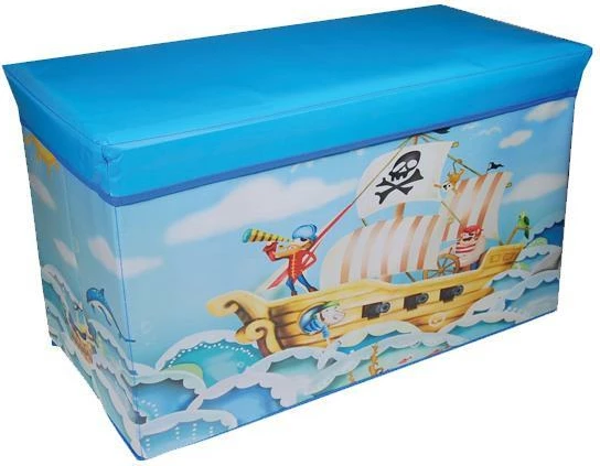 Kuti ruajtëse NEXT 35126-10, pëlhurë, anije piratësh, 35x60x30cm, Blu