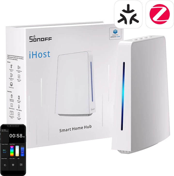 Kasë smart home Sonoff iHost AIBridge-26, 4GB RAM, ZigBee, Wi-Fi, LAN, E bardhë