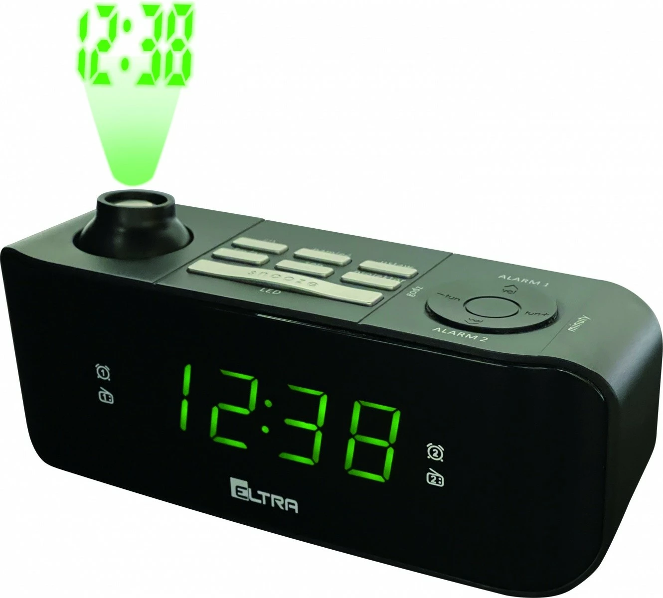 Radiobudilnik Eltra Kasia me projektor, e zezë