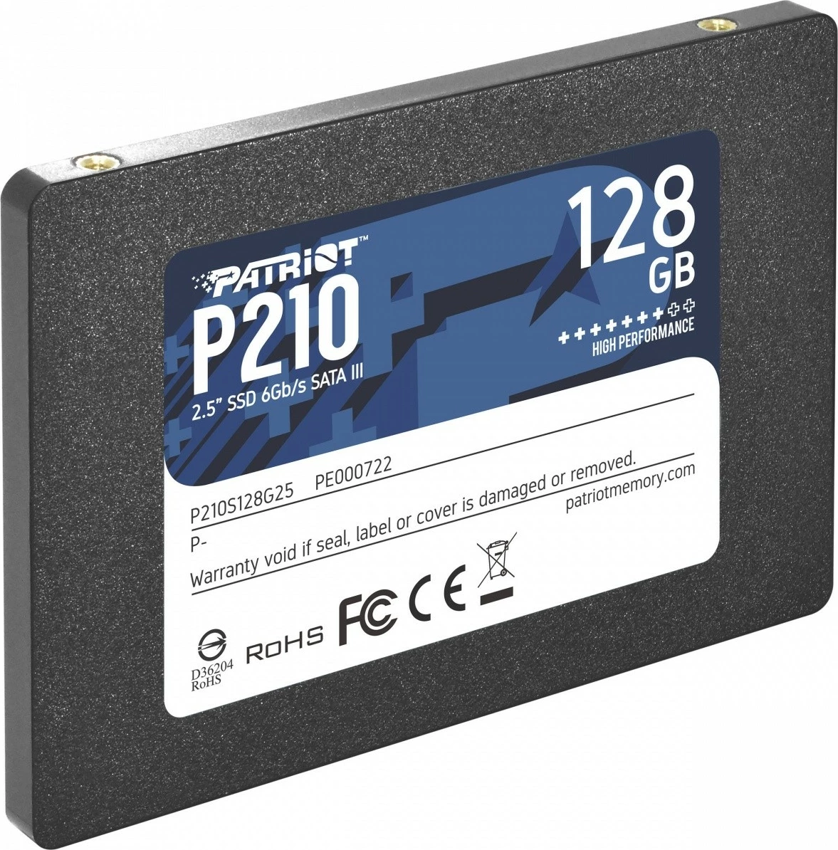 SSD Patriot P210, 128 GB, 2.5", SATA III, i zi