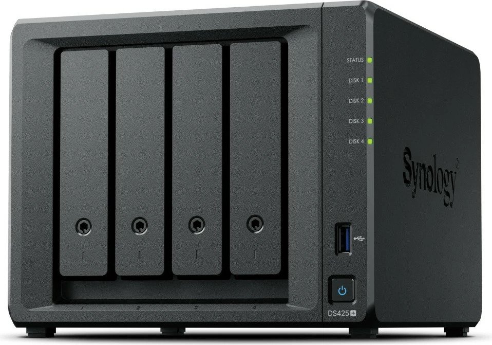 NAS Synology DS425+ 4-bay, 2GB RAM, 80TB max, e zezë