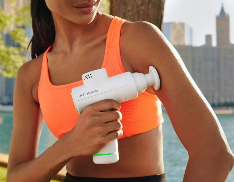 Masazhator dore Hyperice Hypervolt Go 2.0, i bardhë