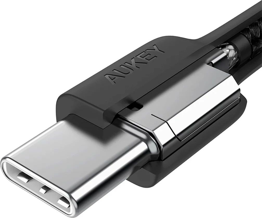 Kabllo USB-C në USB-C AUKEY CB-CD45, 0.9m, 60W, E zezë