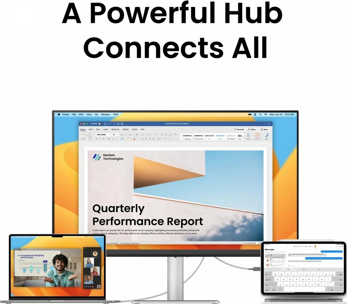 Monitor Benq MA270U, 27 inç, 4K UHD, IPS, 5ms, HDMI, 60Hz, i zi/argjendtë